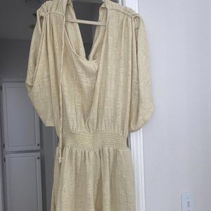 Free People White Linen Romper New with Tags